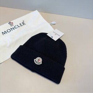 Moncler Women's Black Beanie Hat